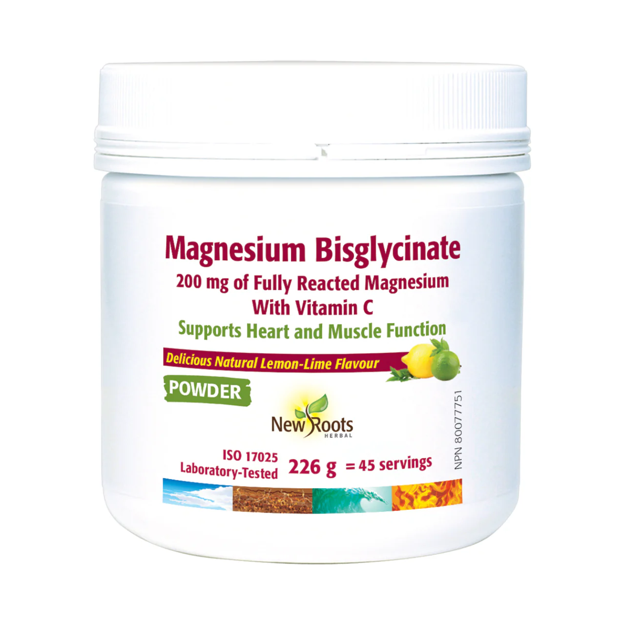 New Roots - Magnesium Bisglycinate 200 mg | 226 g