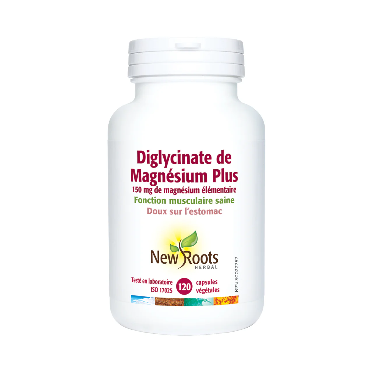 New Roots - Magnesium Bisglycinate Plus 150 mg Elemental Magnesium | 120 Capsules - Image 2