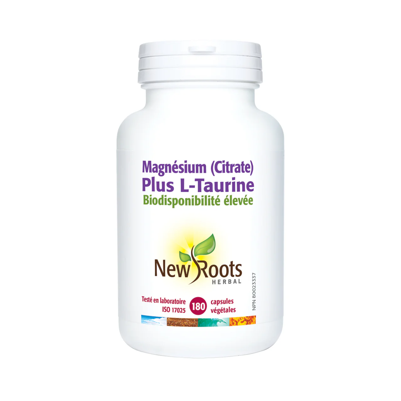 New Roots - Magnesium Citrate Plus L-Taurine | 180 Capsules - Image 2