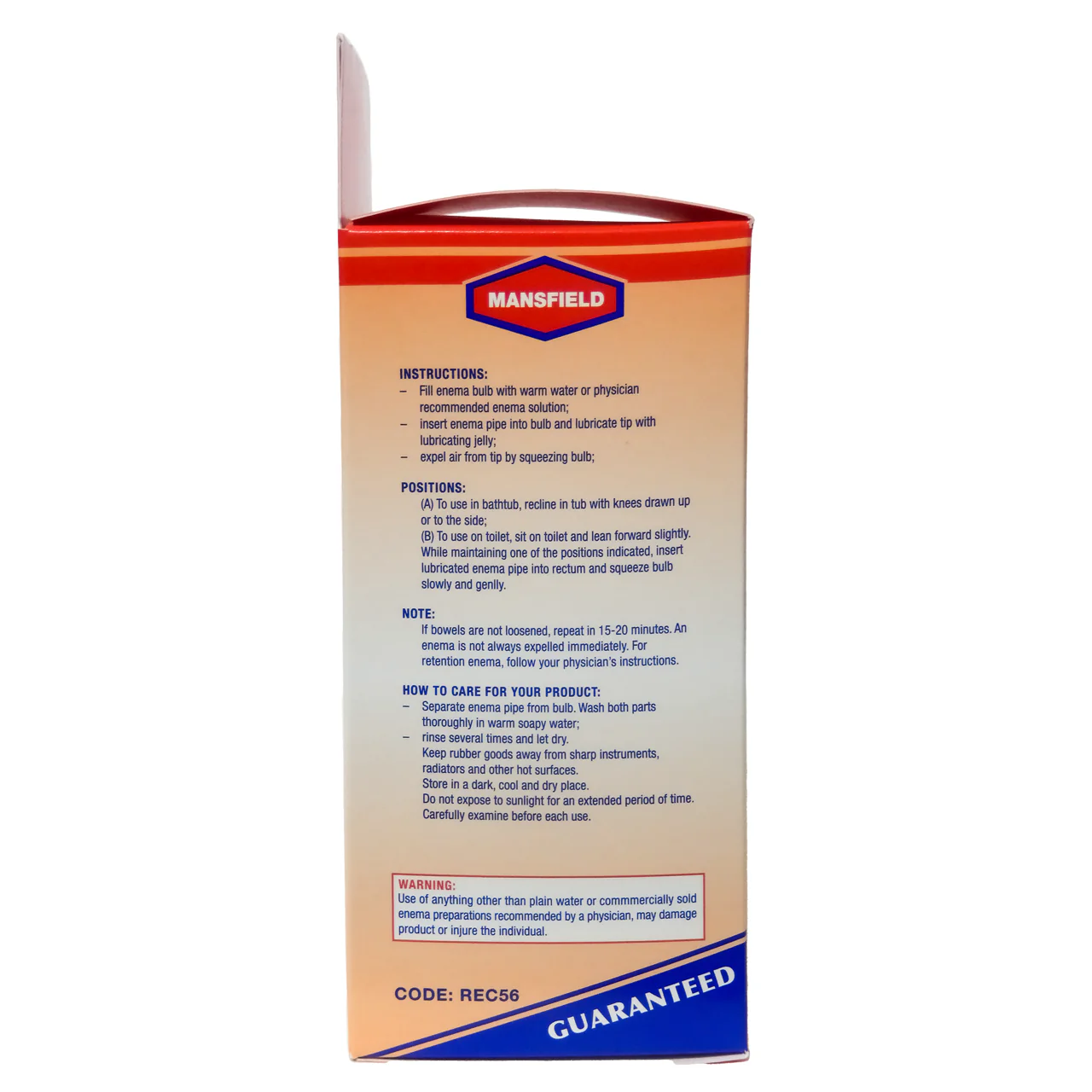 Mansfield - Rectal Enema 5-6 oz | 1 unit - Image 2