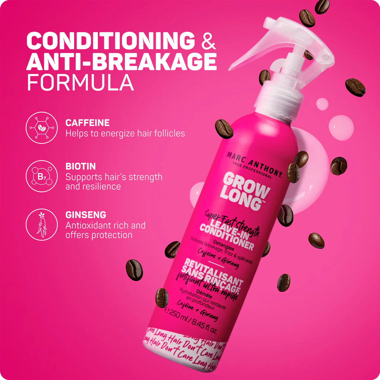 Marc Anthony - Grow Long Super Fast Strength Leave-In Conditioner | 250 mL - Image 3