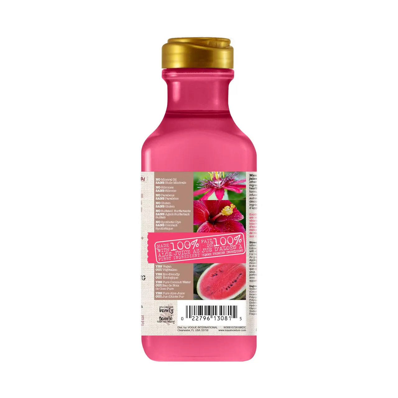 Maui Moisture - Lightweight Hydration + Hibiscus Water Shampoo | 385 mL - Image 2