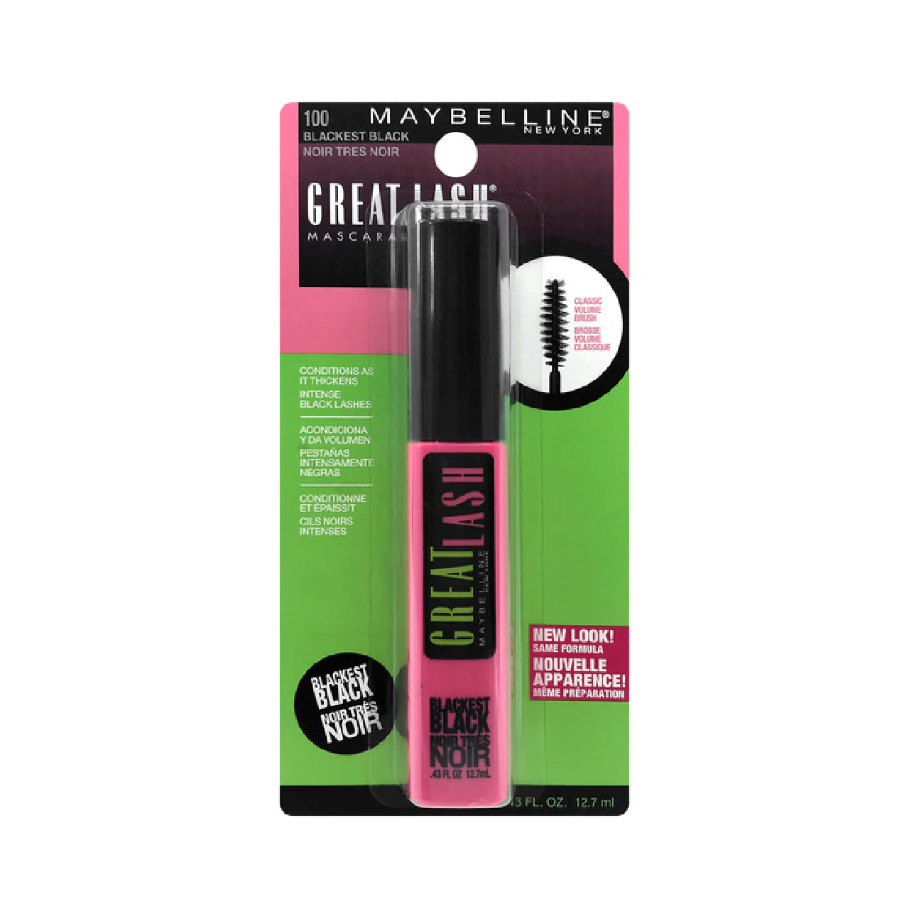 Maybelline - Great Lash Classic Mascara - Blackest Black | 10 mL