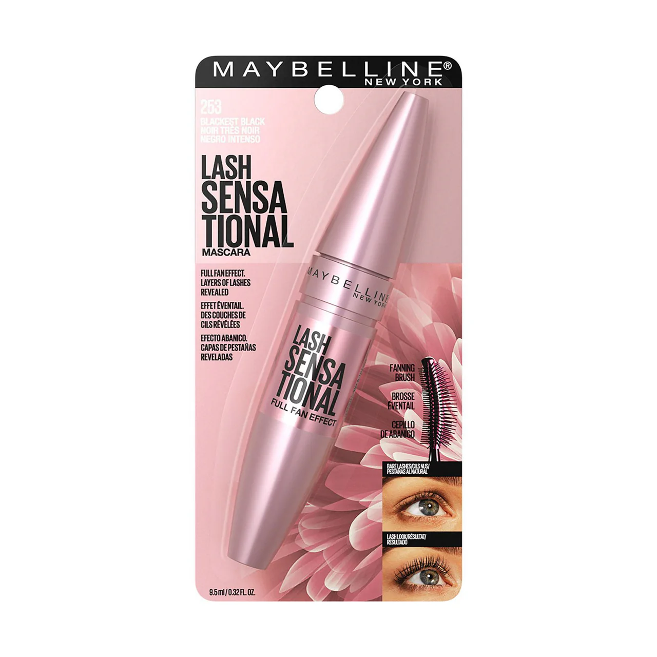 Maybelline - Lash Sensational Mascara - 253 Blackest Black | 9.5 mL
