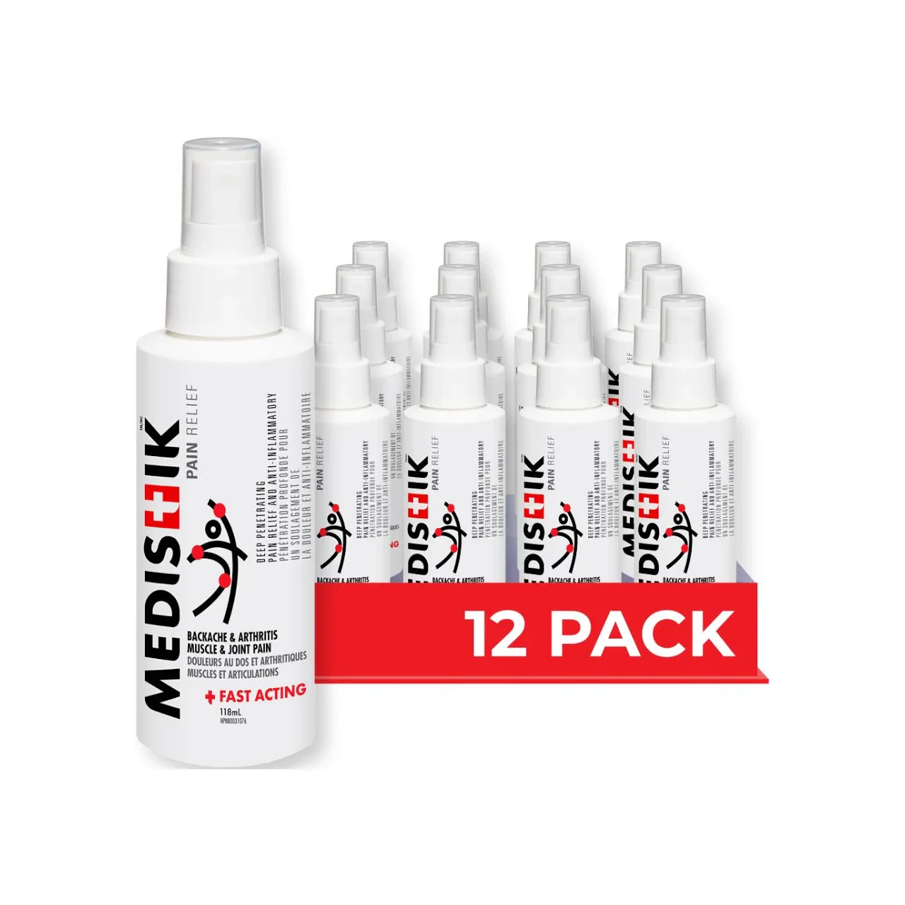 Meditik - Pain Relief Spray | Pack of 12