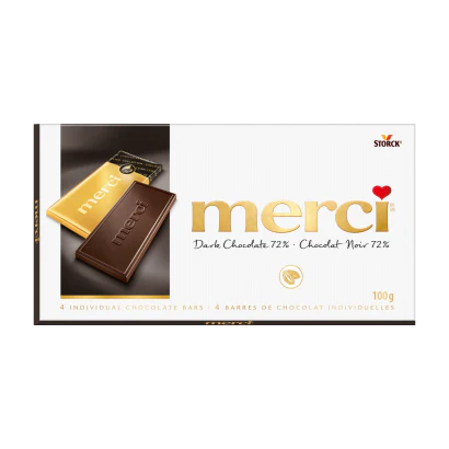 Merci Dark Chocolate 72% Bar | 100 g
