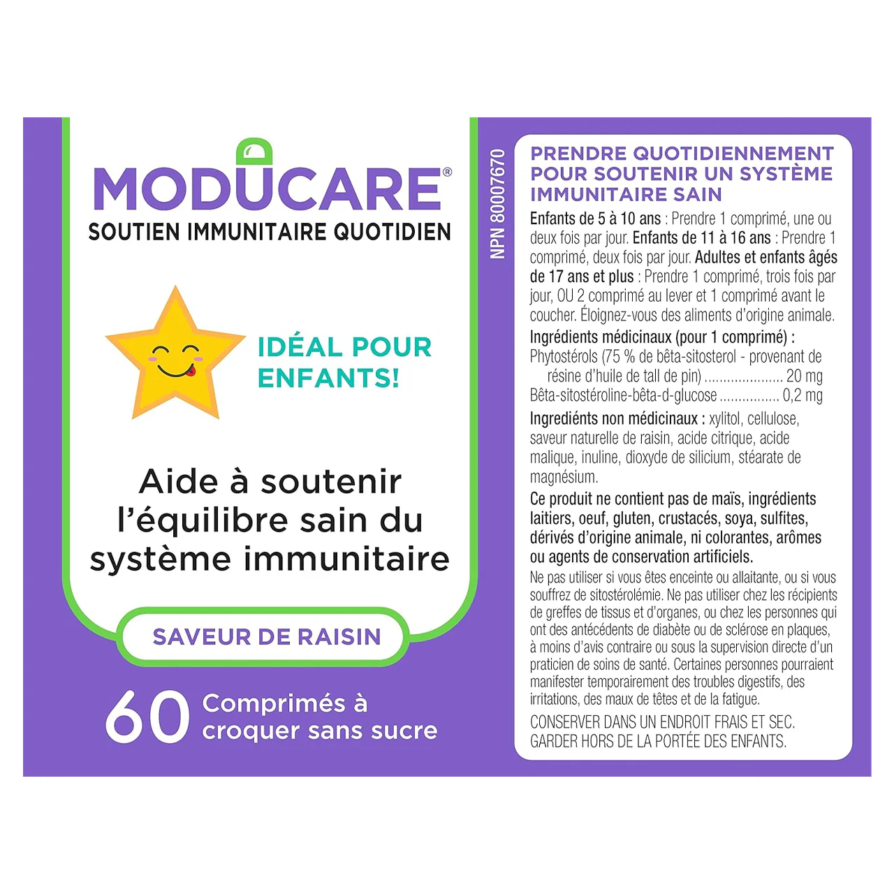 KidStar Nutrients - Moducare Kids Chewable | 60 Tablets - Image 2