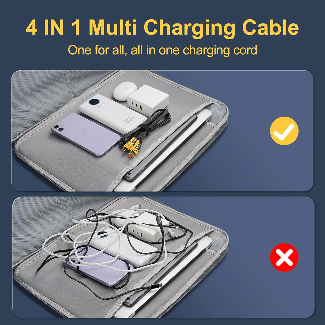 Monkeyz - 4IN1 Fast Charging Cable | 10ft - Image 5