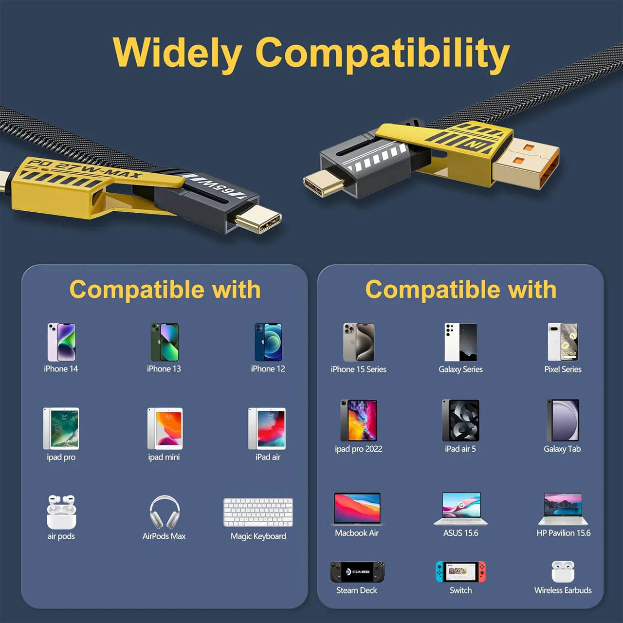Monkeyz - 4IN1 Fast Charging Cable | 10ft - Image 6