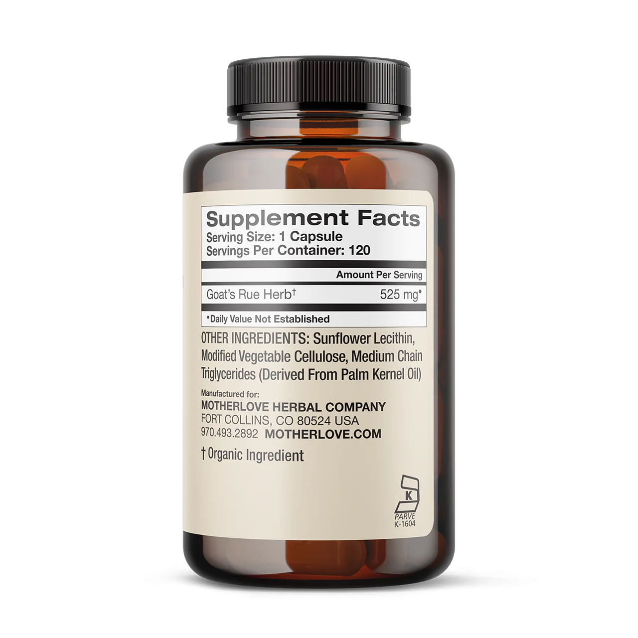 Motherlove - Goat's Rue | 120 Capsules - Image 3