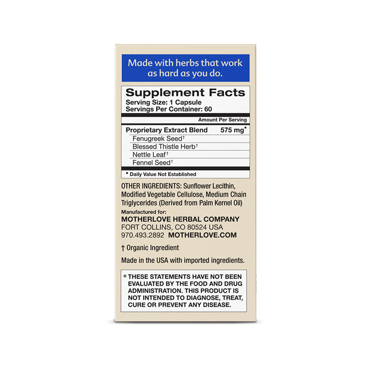 Motherlove - More Milk Plus | 60 Capsules - Image 5