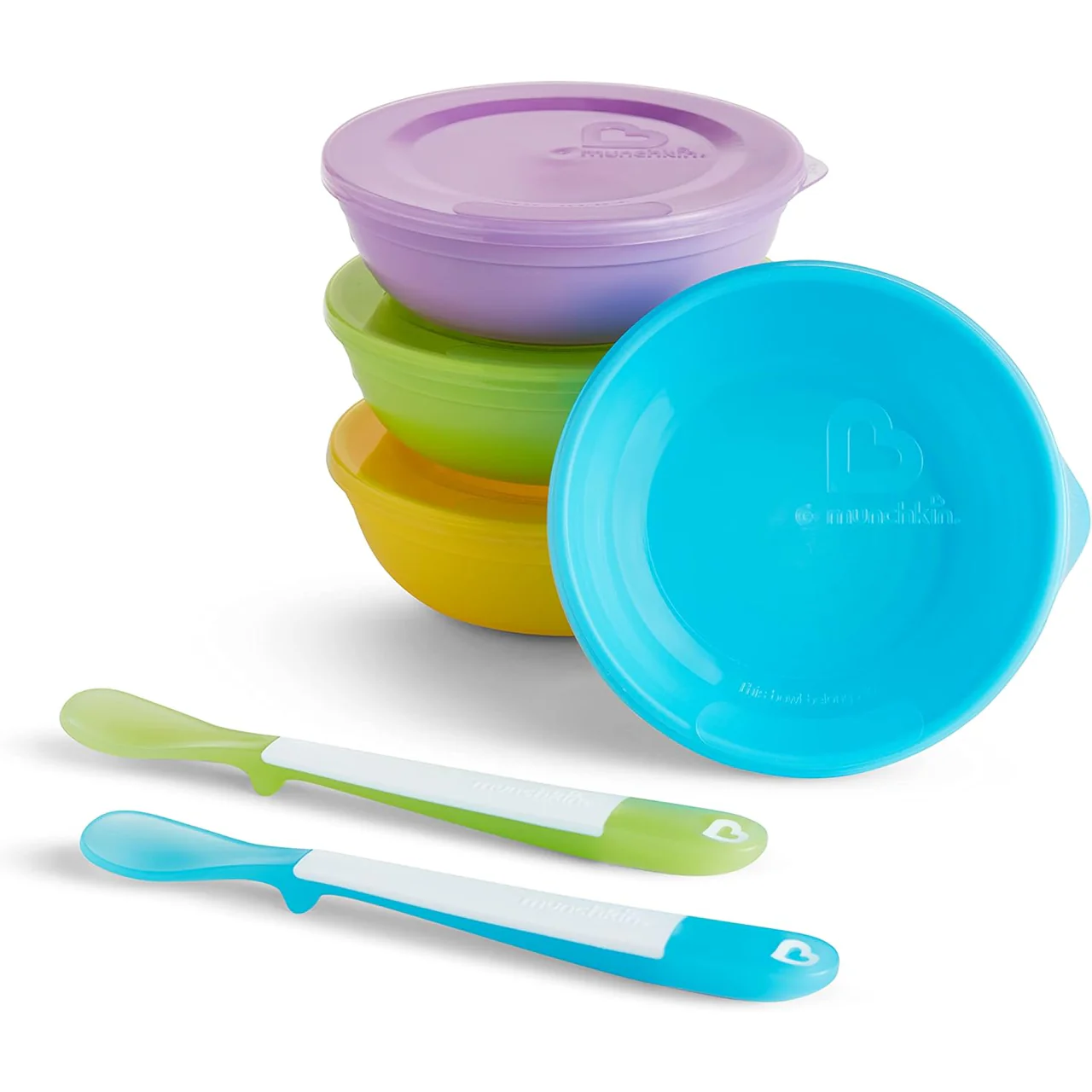 Munchkin - Love-A-Bowls | 4 Bowls, 4 Lids and 2 Spoons - Image 2