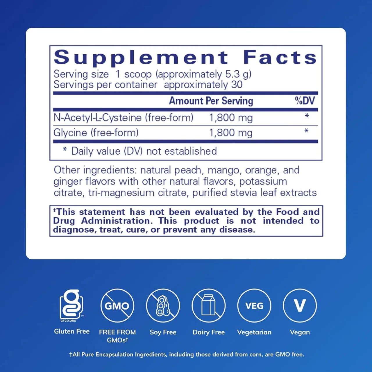 Pure Encapsulations - NAC + Glycine Powder | 159 g - Image 2