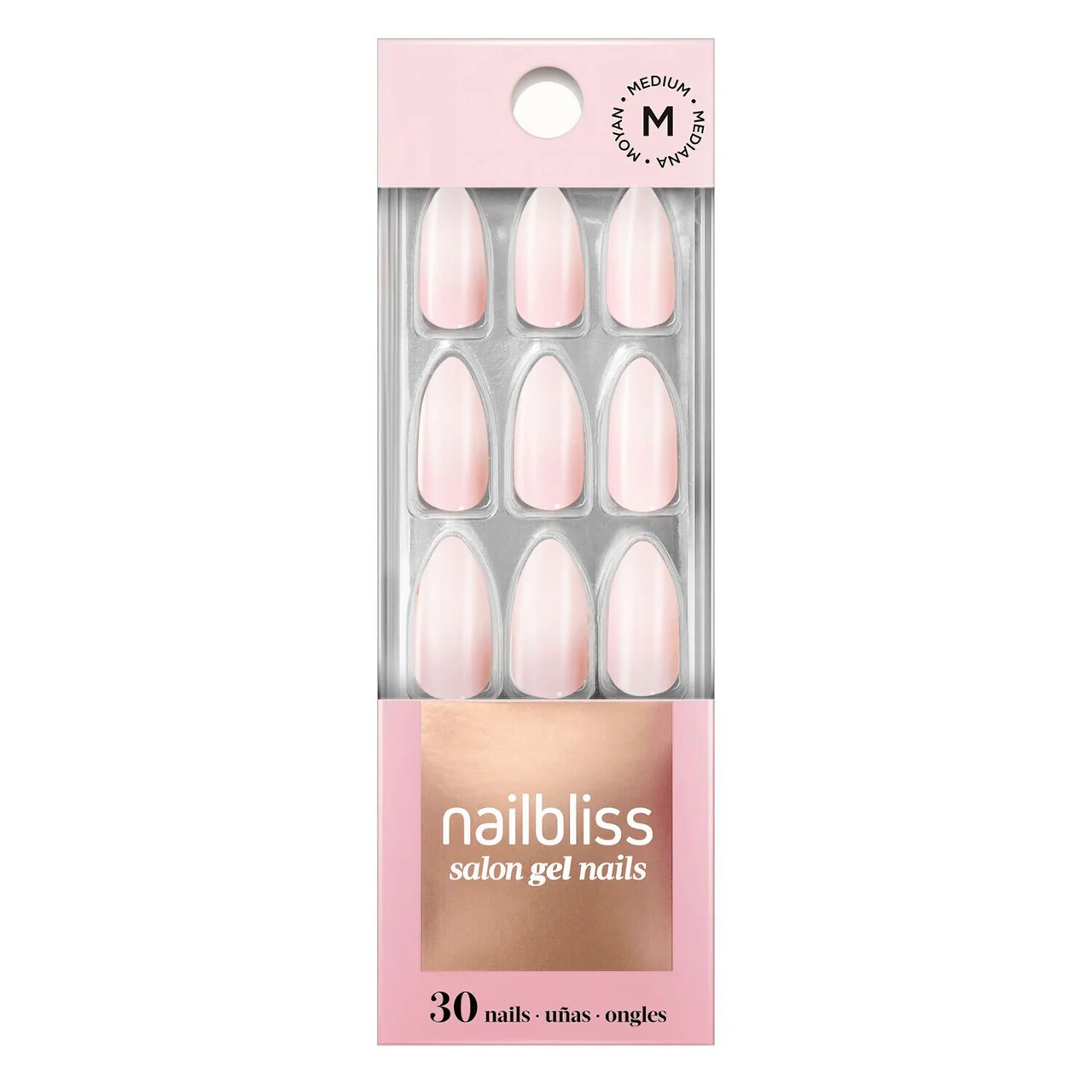 Dashing Diva - Nailbliss Salon Gel Nails - Medium - GN195 Queen of Neutrals | 30 Nails