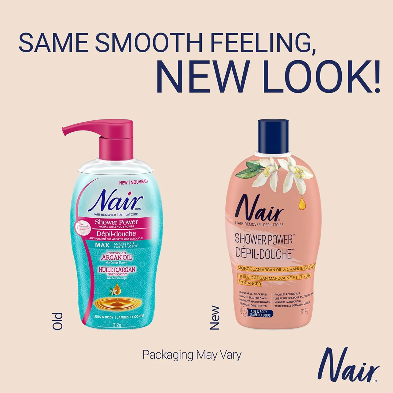 Nair - Shower Power Hair Remover, Moroccan Argan oil and Orange Blossom | 312g - Image 3