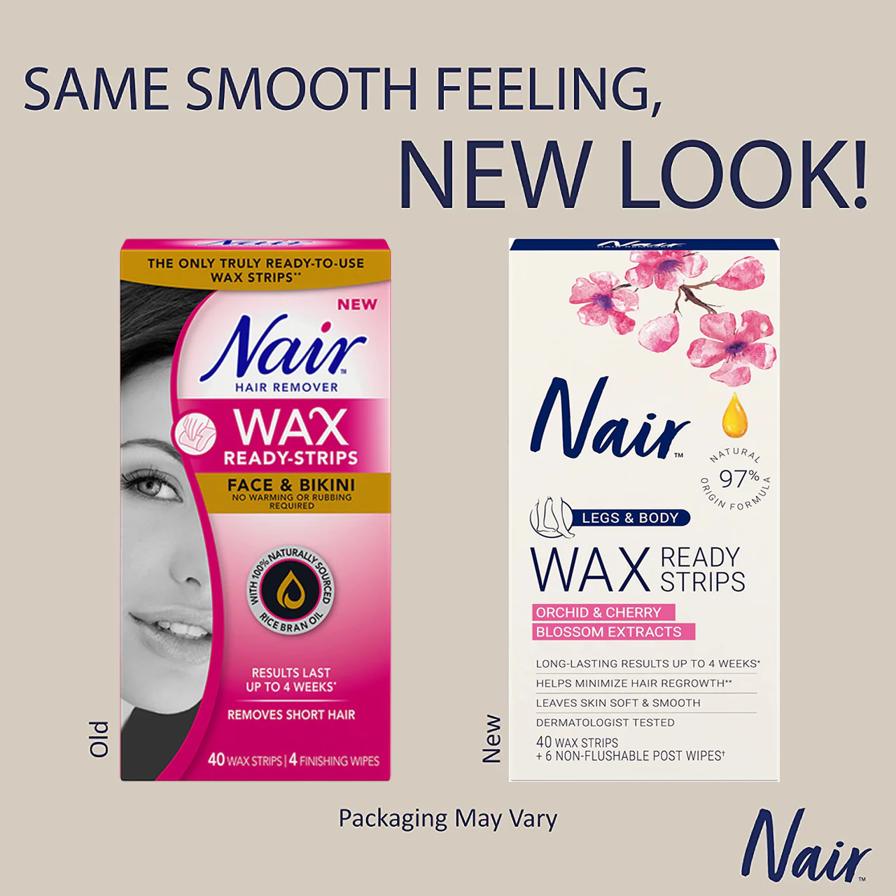 Nair - Hair Remover Wax Ready-Strips - Face & Bikini | 40 Wax Strips - Image 2