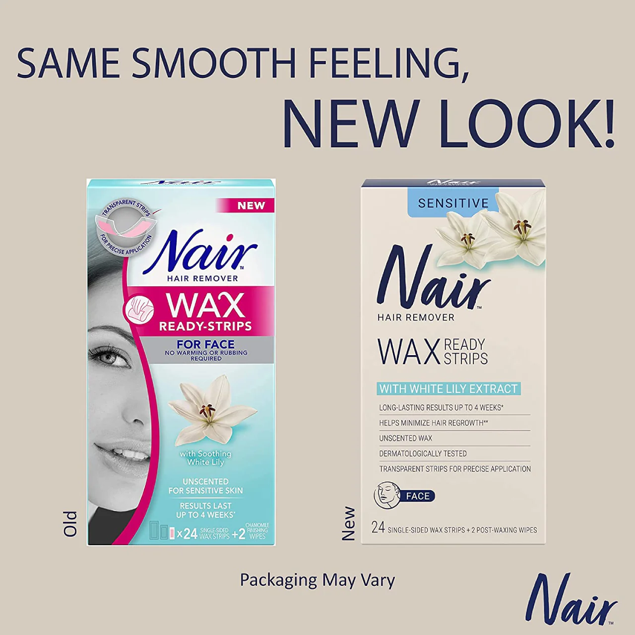 Nair - Hair Remover Wax Ready-Strips for Face with Soothing White Lily | 24 Single Sided Wax Strips - Image 2