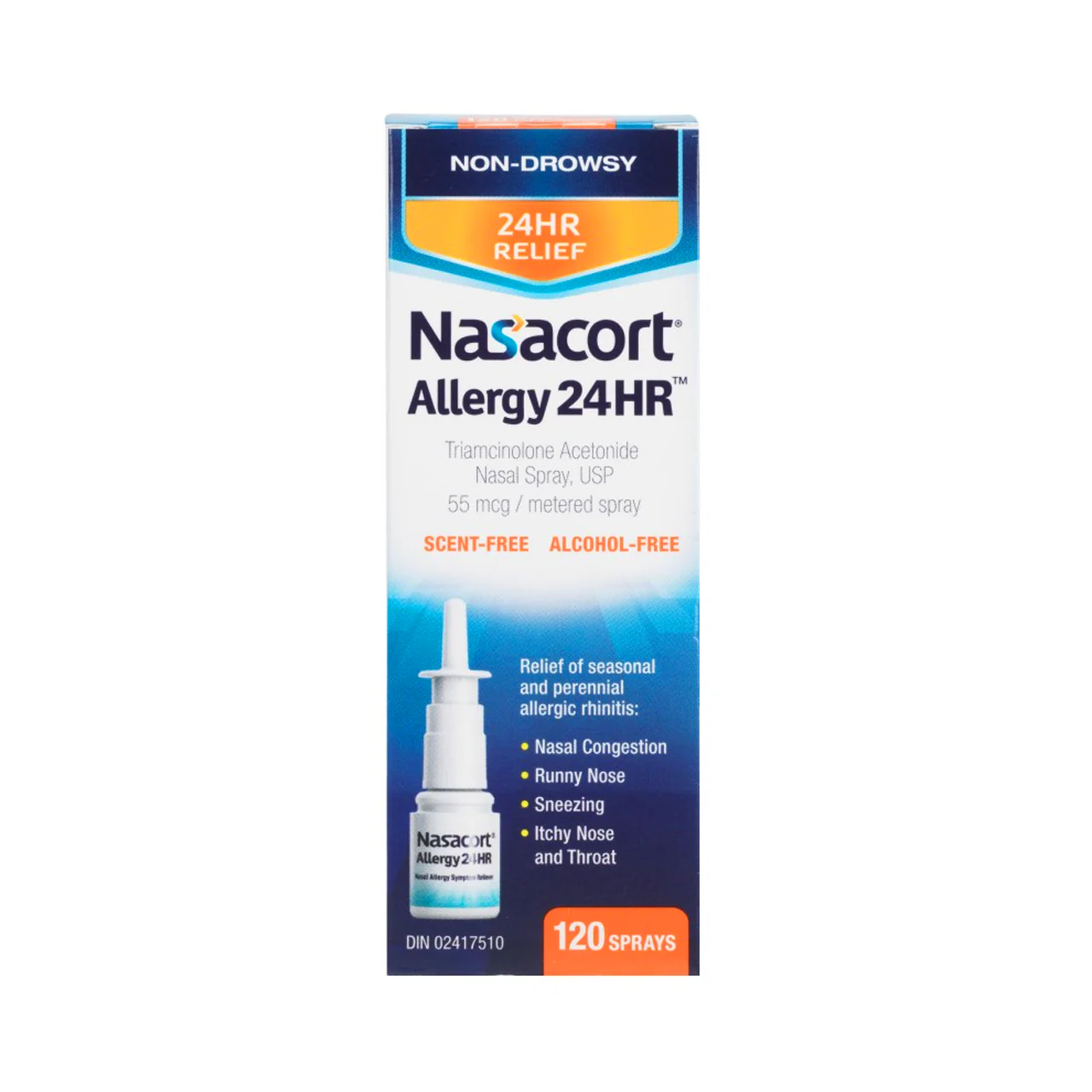 Nasacort - Allergy 24HR, Non-Drowsy Nasal Spray | 120 Sprays