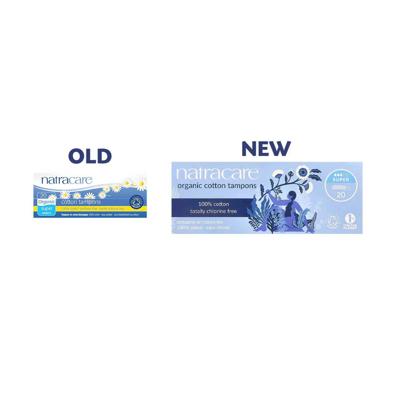 NatraCare - Non-Applicator Organic Cotton Tampons - Super | 20 Tampons - Image 2