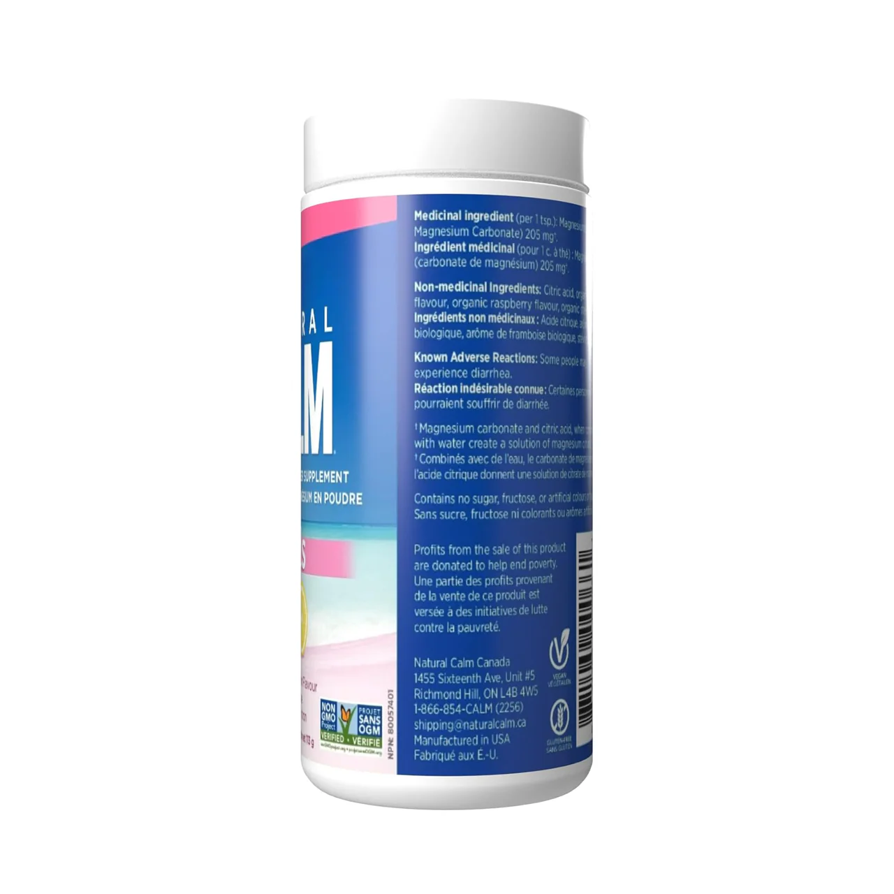 Natural Calm - Magnesium Powder Supplement For Kids, Raspberry-Lemon | 113 g - Image 2
