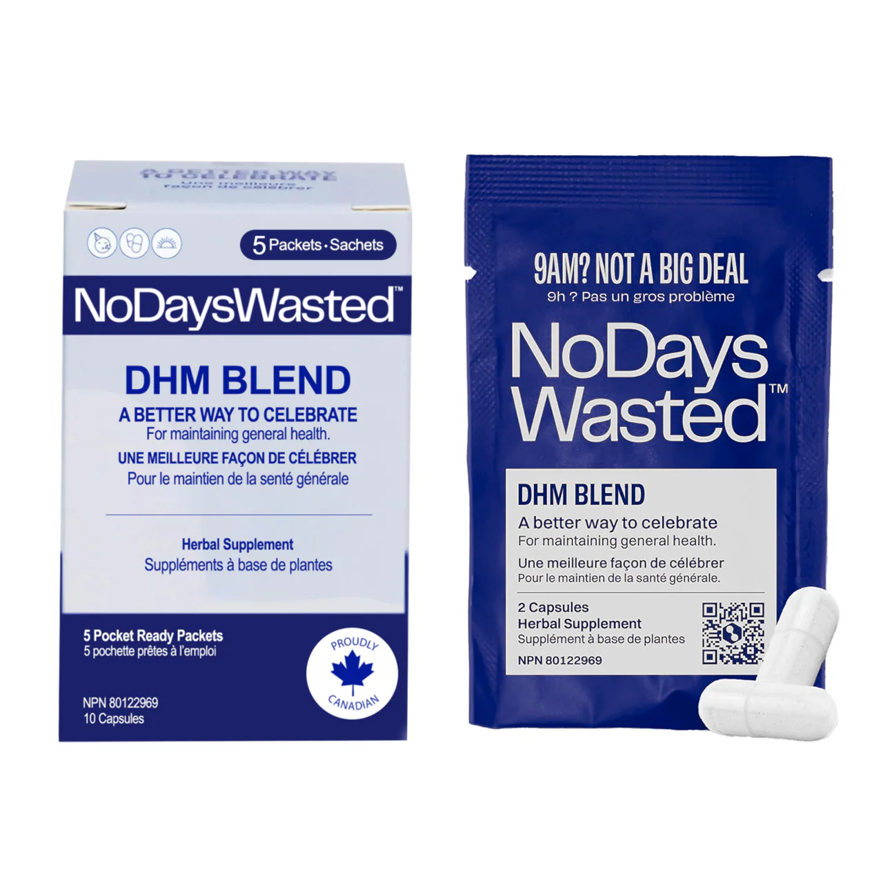 No Days Wasted - DHM Blend Herbal Supplement | 5 Packets