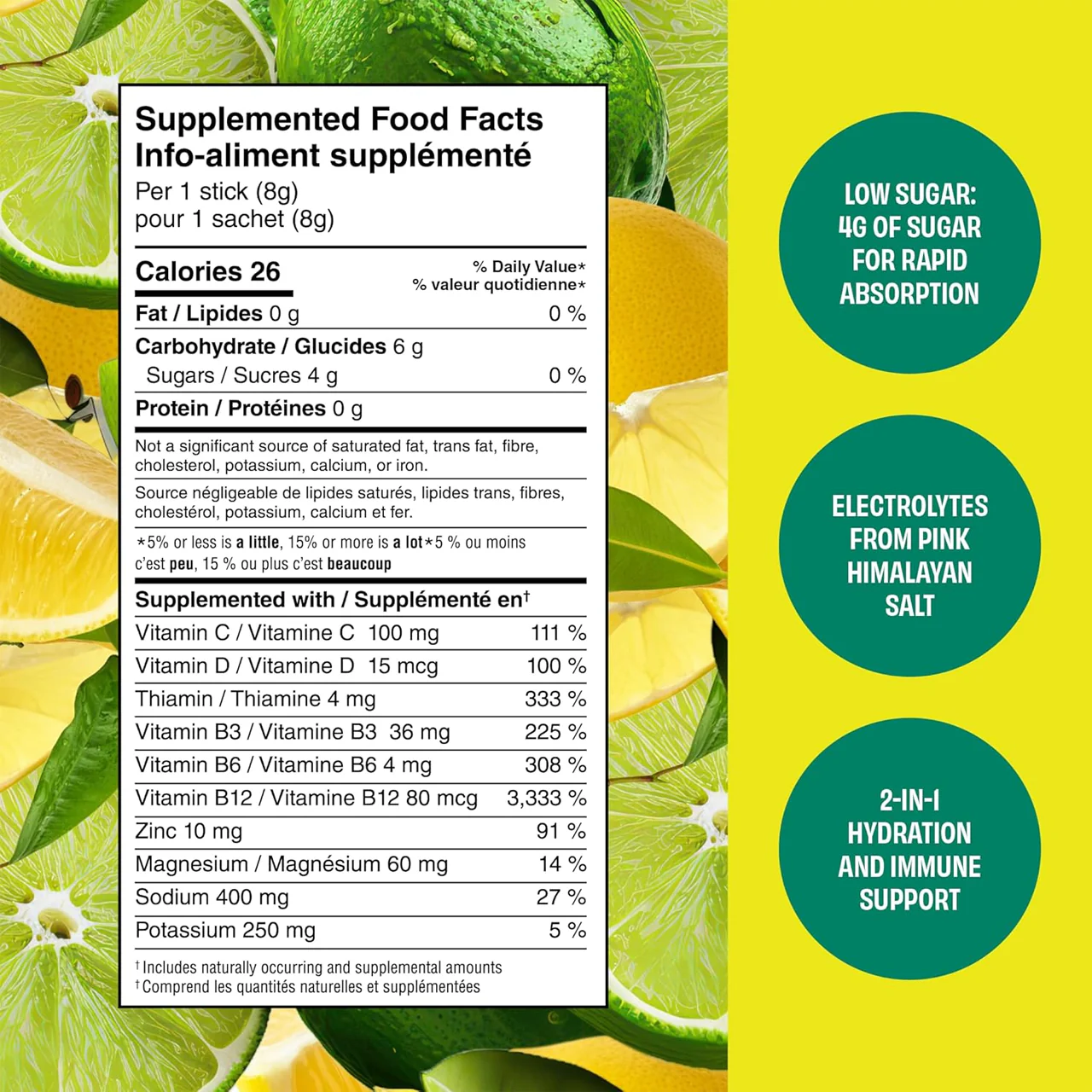 No Days Wasted - Hydration Replenisher, Lemon Lime | 15 Packets - Image 4