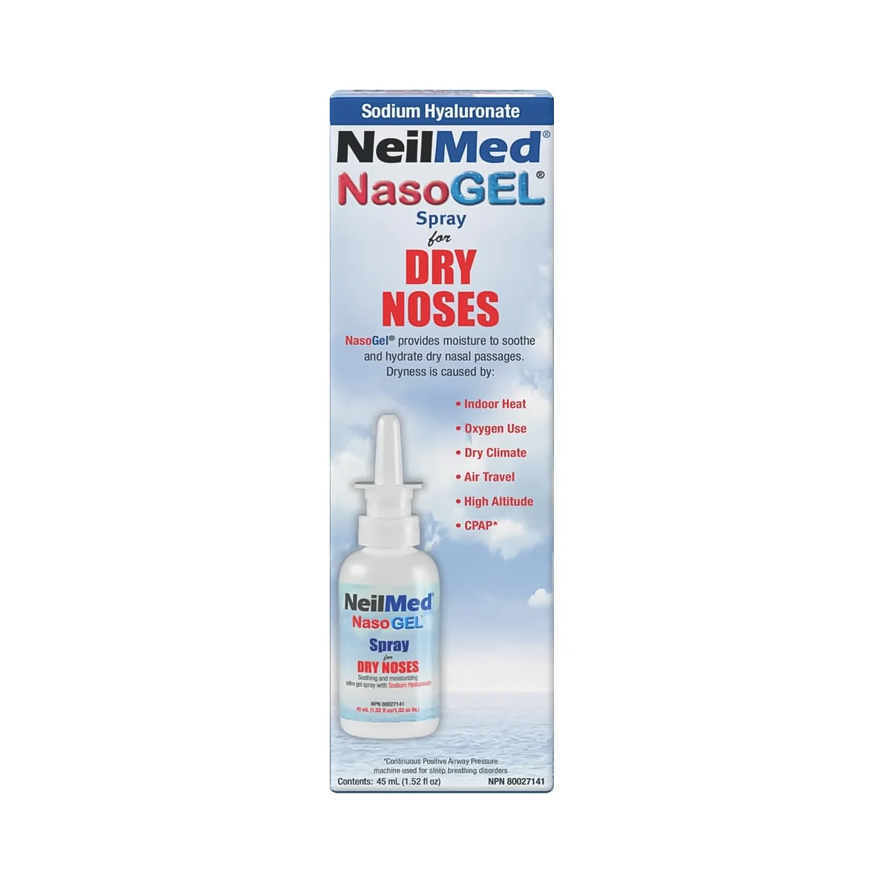 NeilMed - NasoGEL Spray for Dry Noses | 45 mL