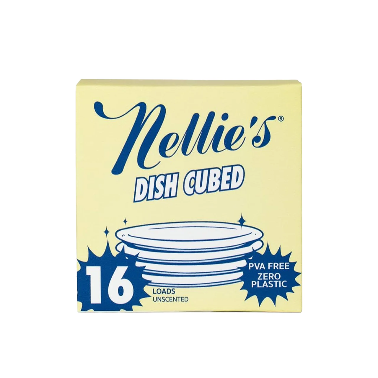 Nellie's - Auto Dish Cubed | 16 Loads