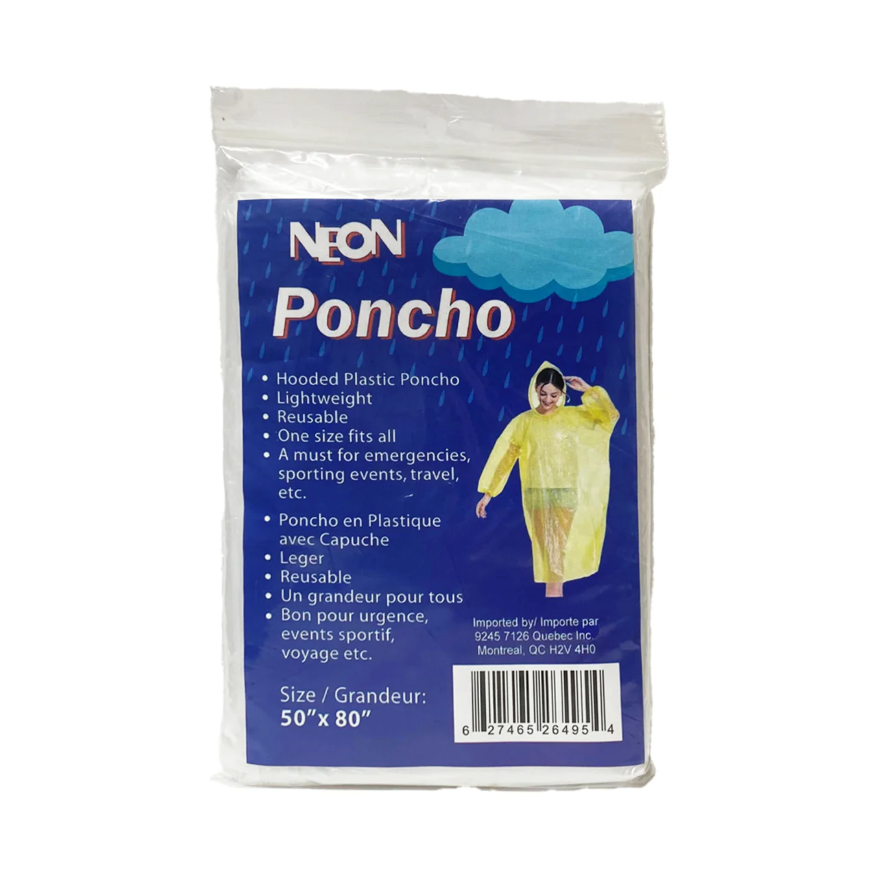 Neon - Poncho 50"x80"