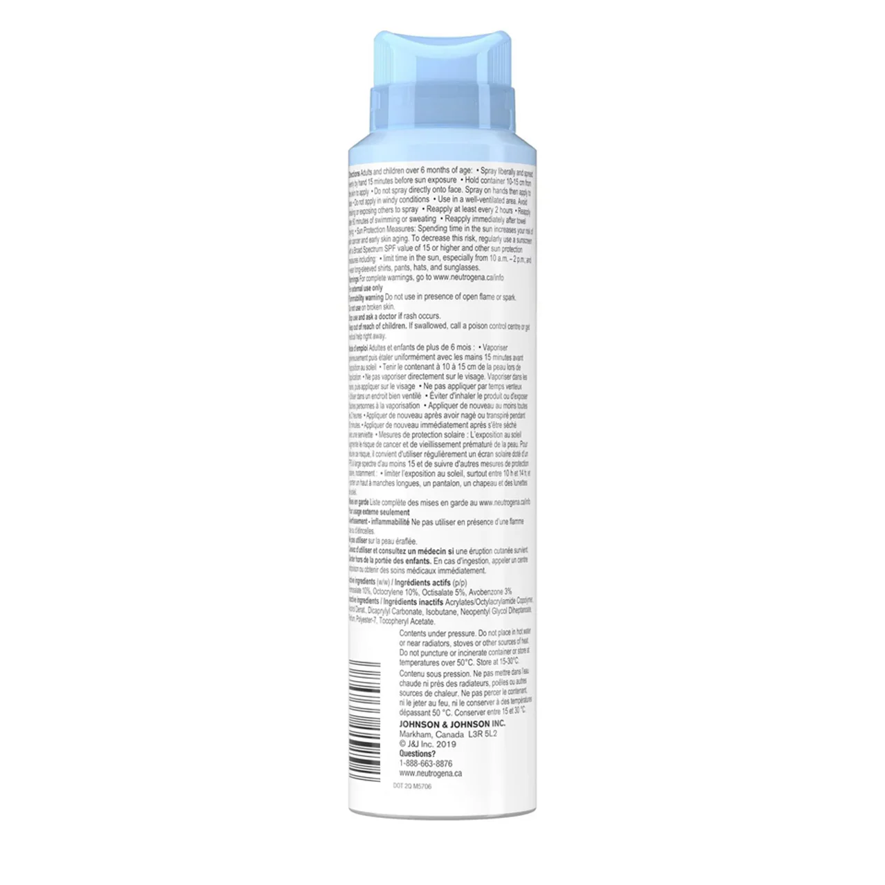 Neutrogena - Ultra Sheer Body Mist Sunscreen SPF 45 | 141 g - Image 2