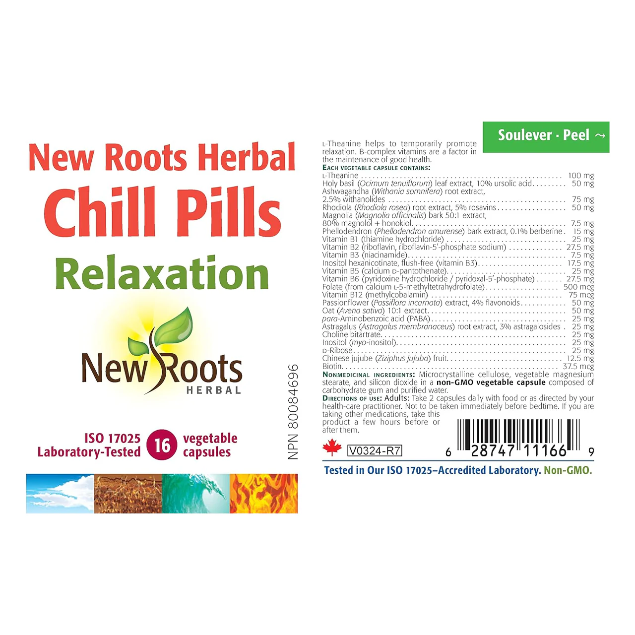 New Roots - Chill Pills, Relaxation | 16 Capsules - Image 2