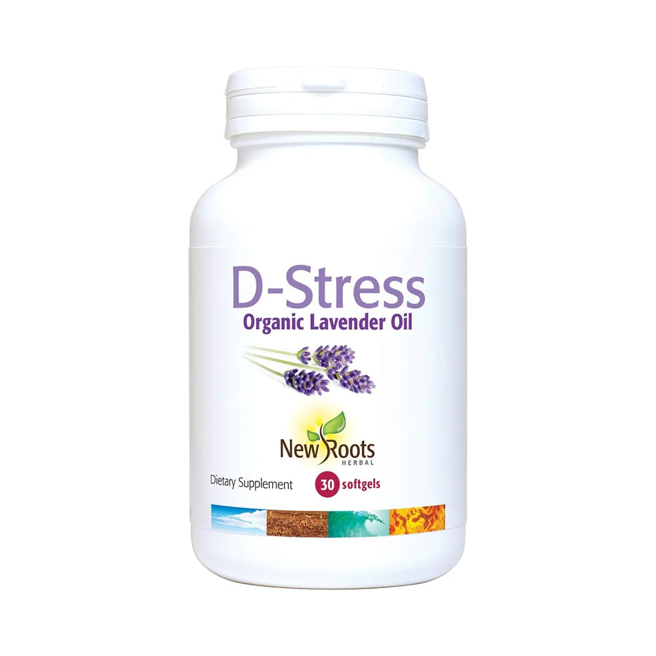 New Roots - D-Stress Organic Lavender Oil | 30 Softgels*