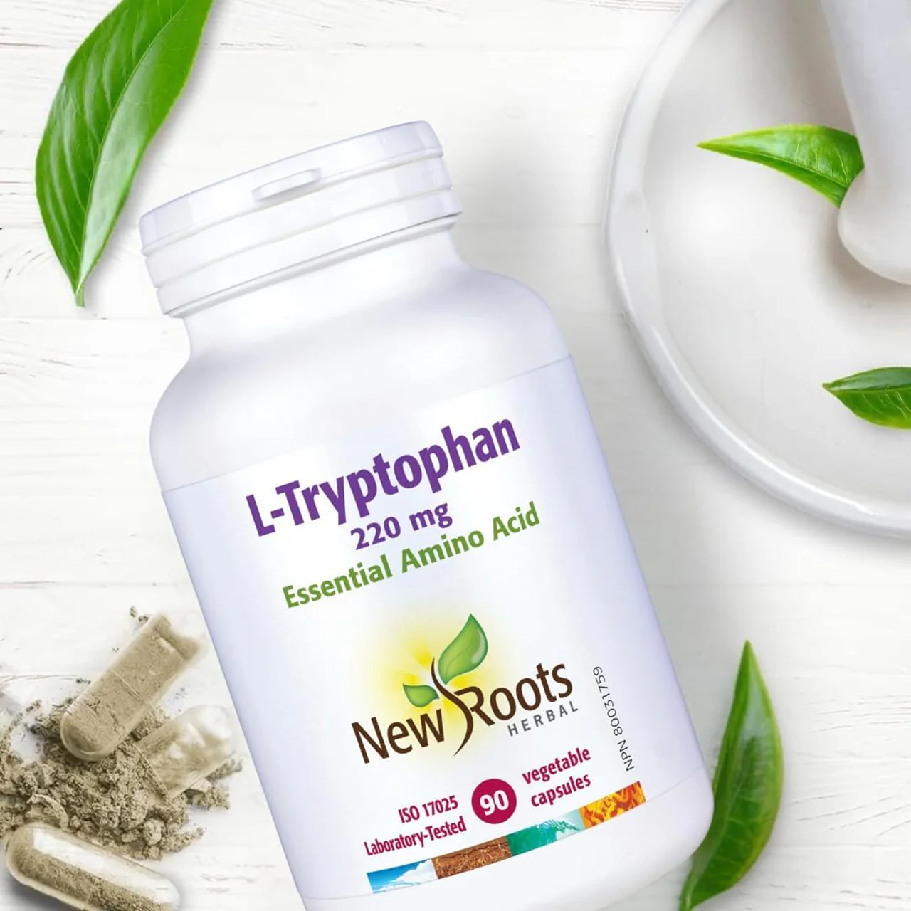 New Roots L-Tryptophan | 90 Vegetable Capsules - Image 4