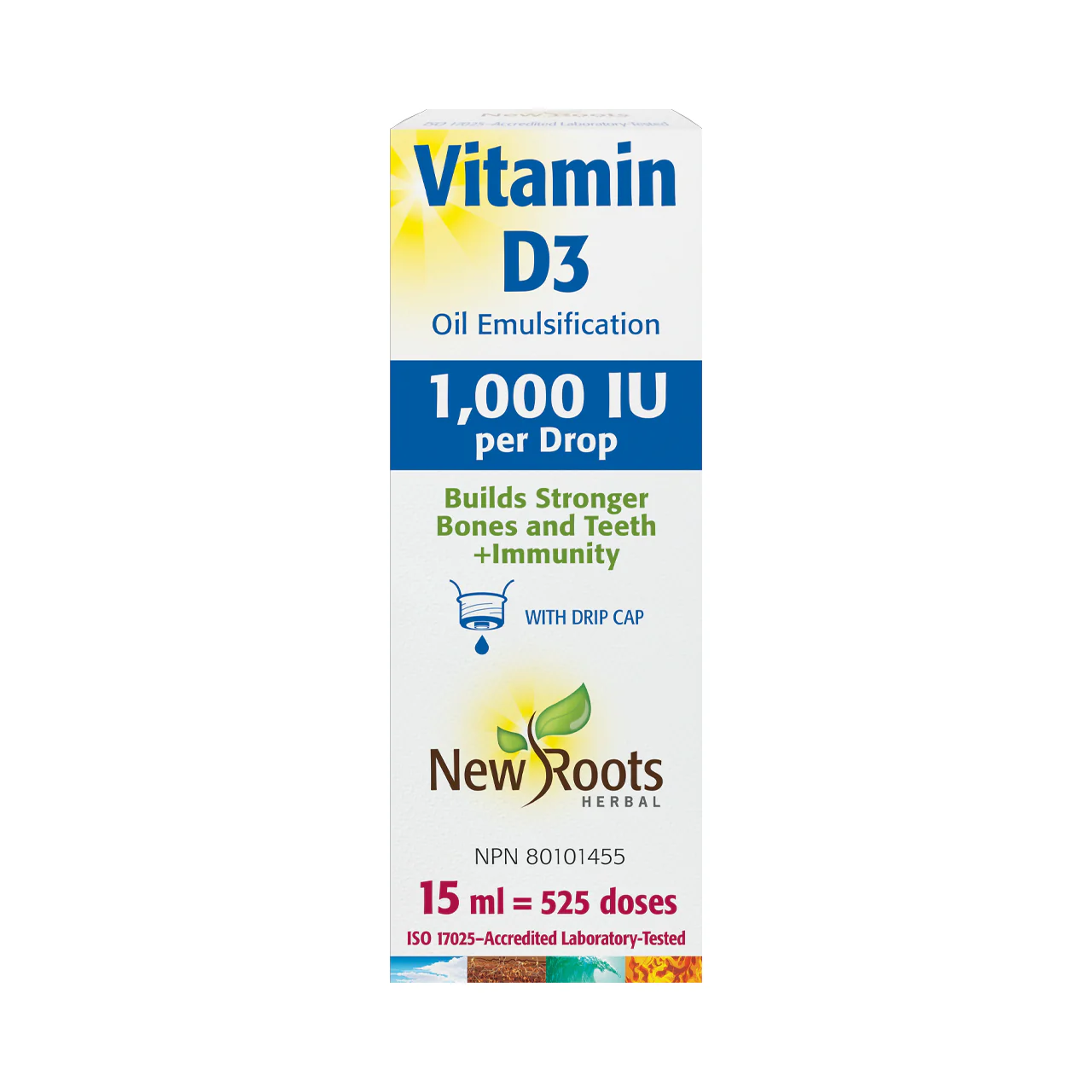 New Roots - Vitamin D Drops 1000 IU | 15 mL