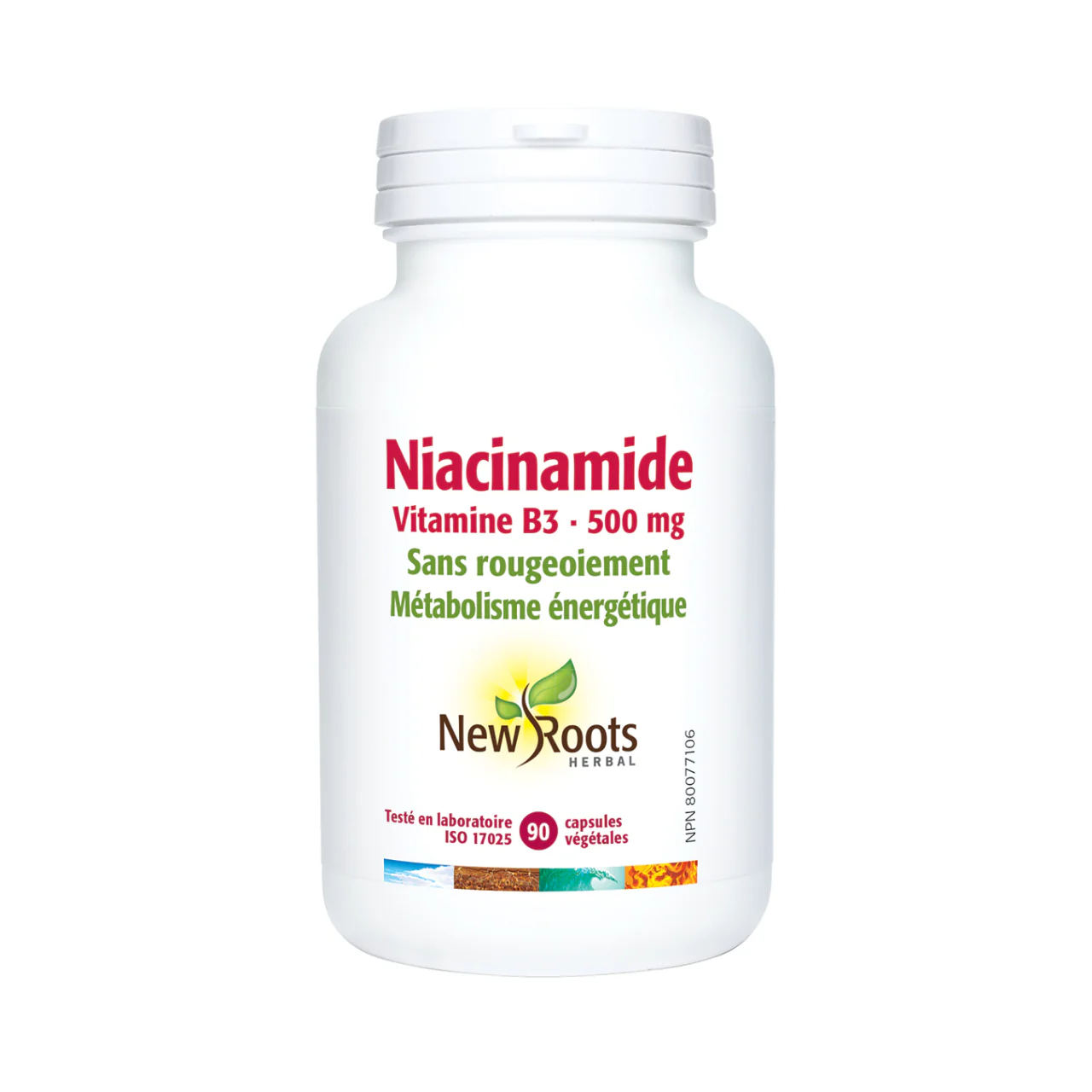 New Roots - Niacinamide Vitamin B3 500 mg | 90 Capsules - Image 2