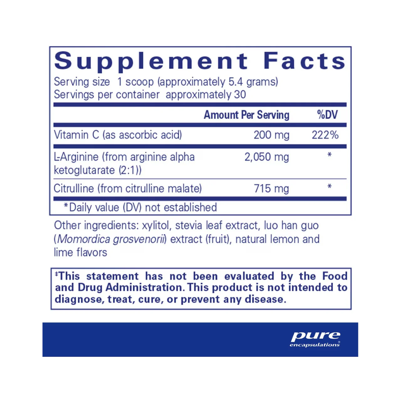 Pure Encapsulations - Nitric Oxide Support | 162 g  - Image 2