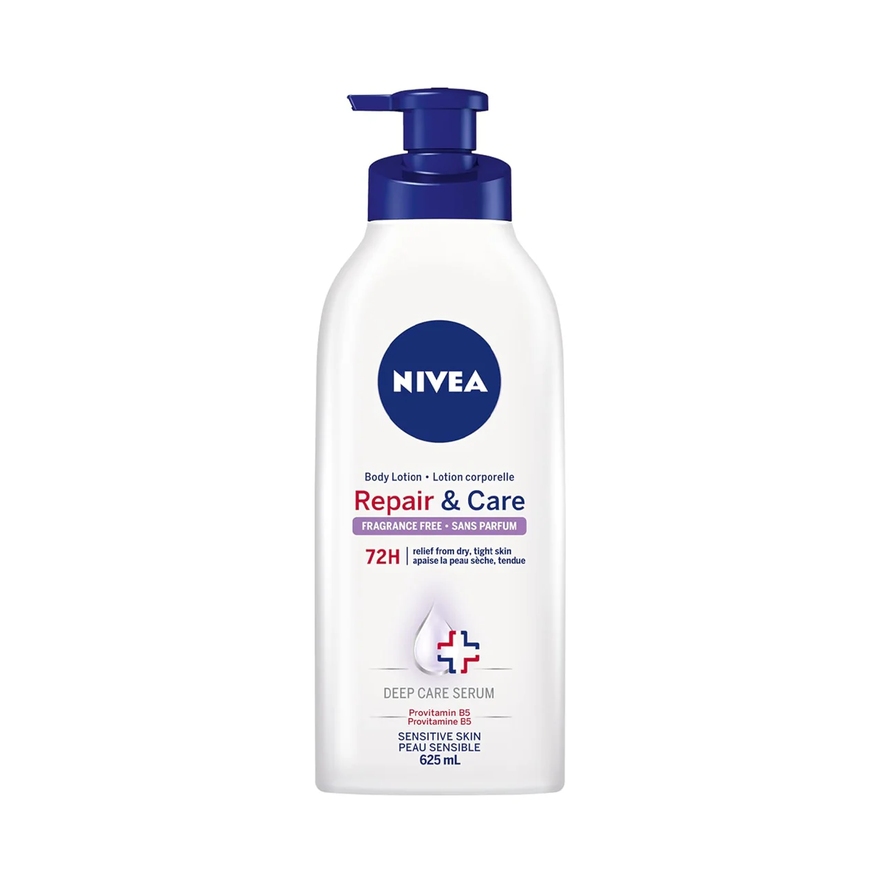 Nivea - 72H Repair & Care Body Lotion, Fragrance Free | 625 mL