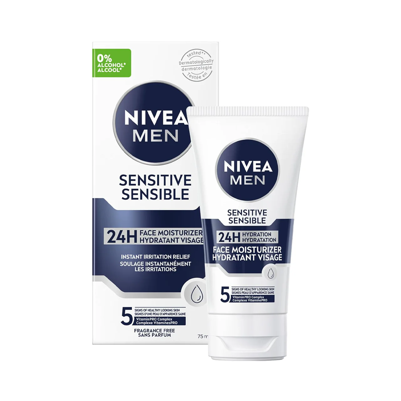 Nivea Men - Sensitive Skin Face Moisturizer with Vitamin E | 75 mL