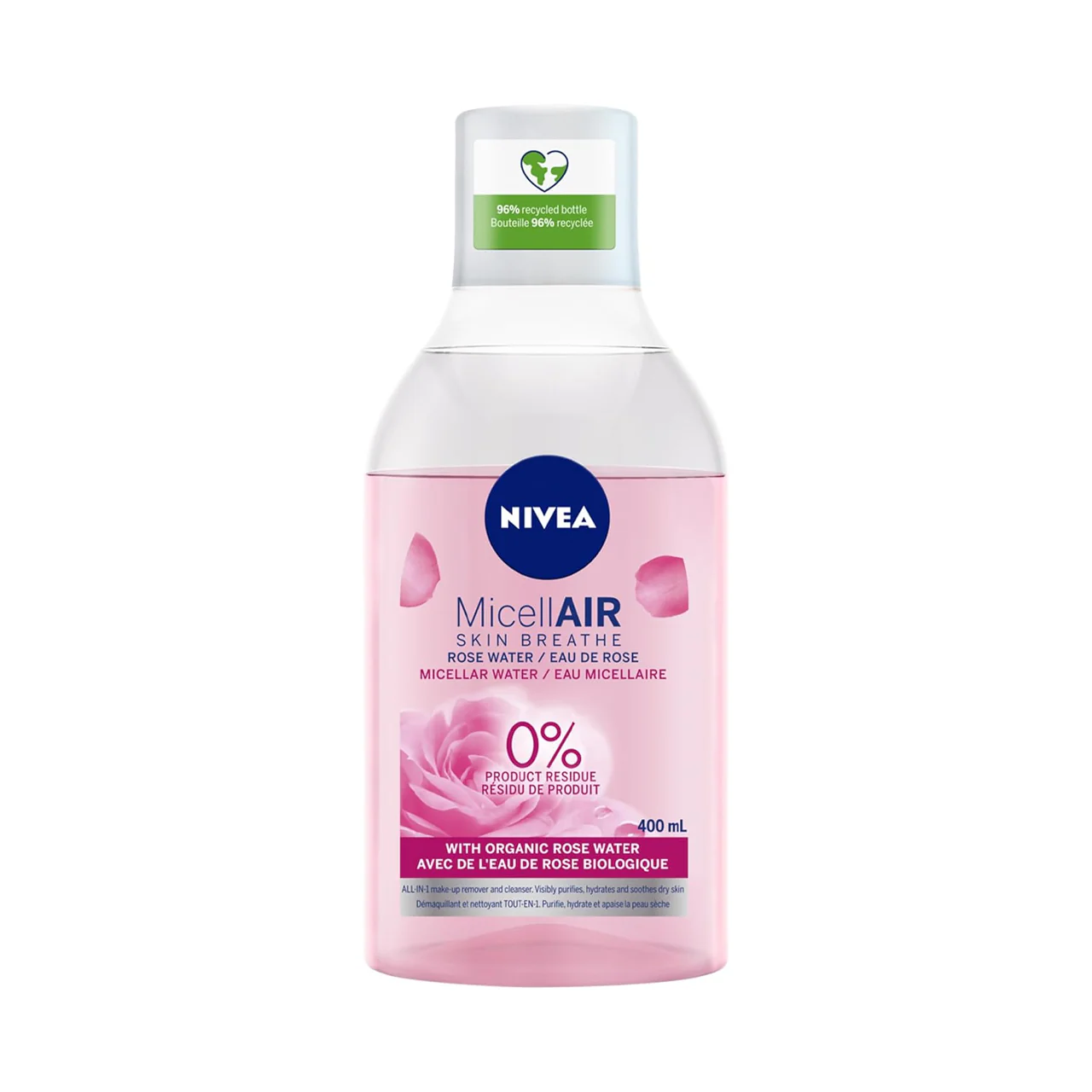 Nivea - MicellAIR Skin Breathe Micellar Water with Organic Rose Water | 400 mL