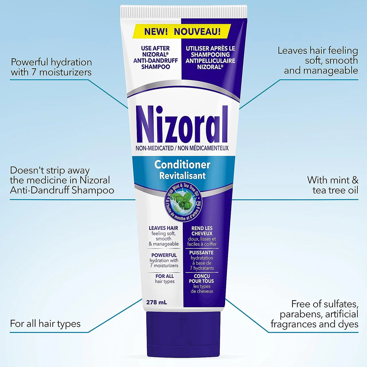 Nizoral - Non Medicated Anti Dandruff Conditioner | 278 mL - Image 2