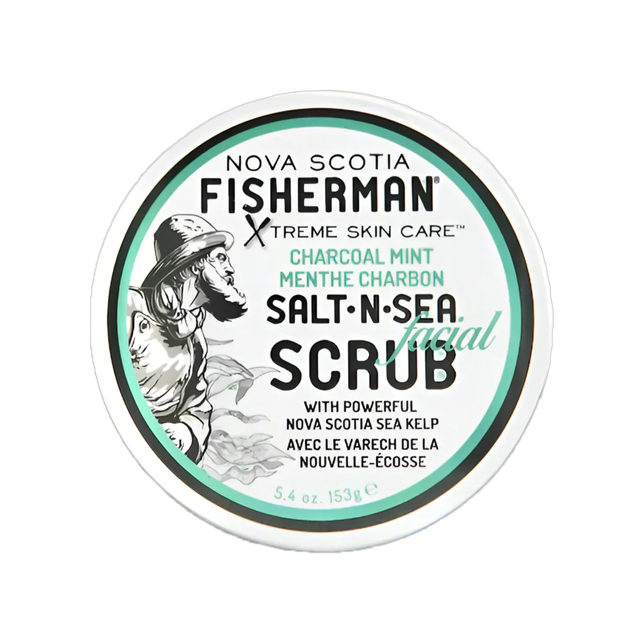 Nova Scotia Fisherman - Salt-N-Sea Facial Scrub, Charcoal Mint | 153 g
