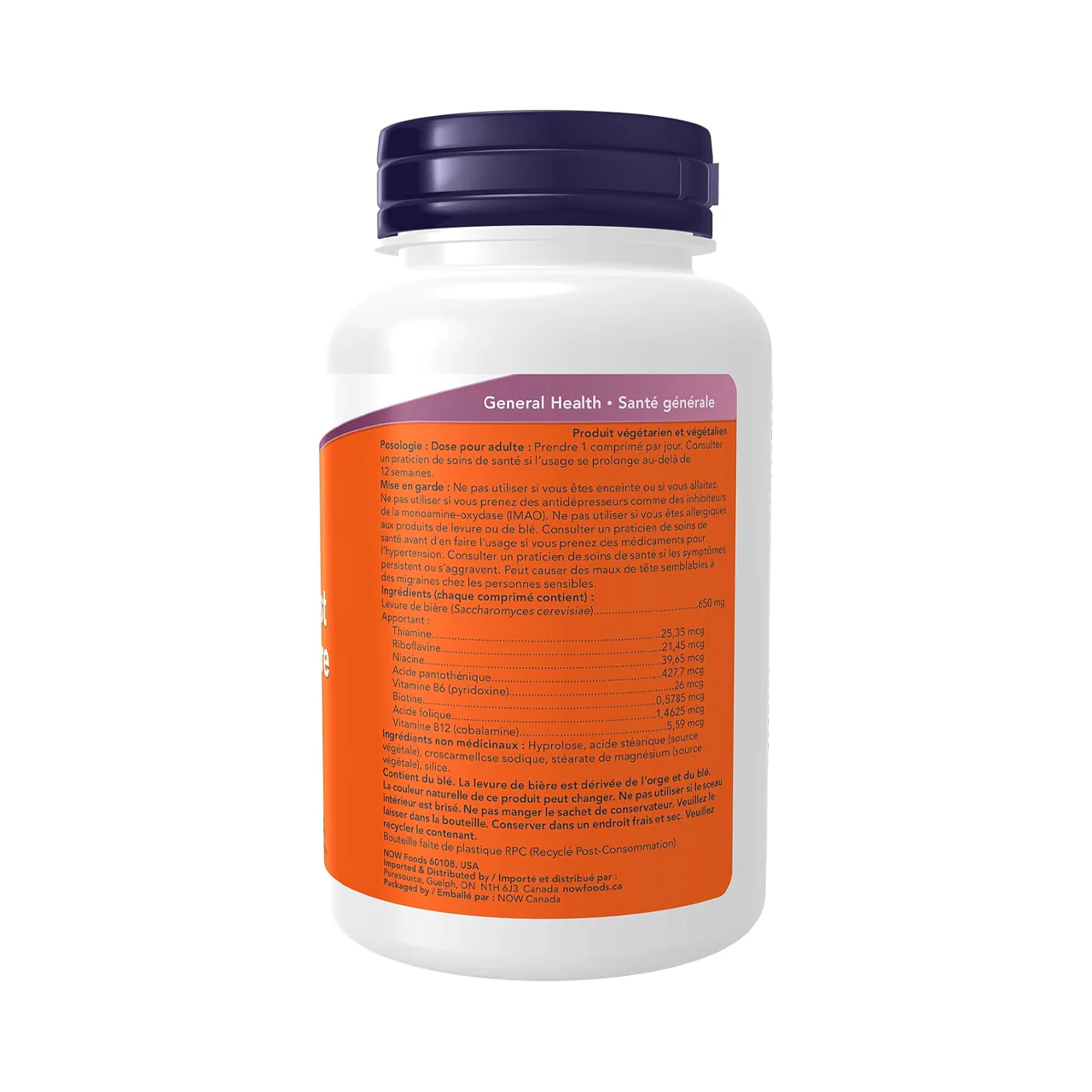 NOW - Brewer's Years 650 mg | 200 Tablets - Image 3