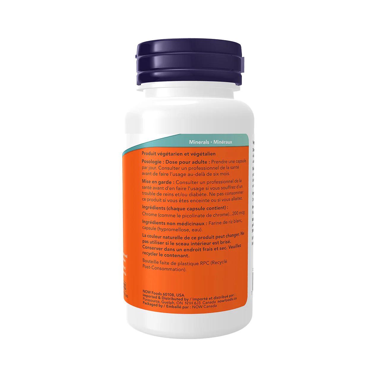 NOW - Chromium Picolinate 200mg | 100 Caps - Image 3