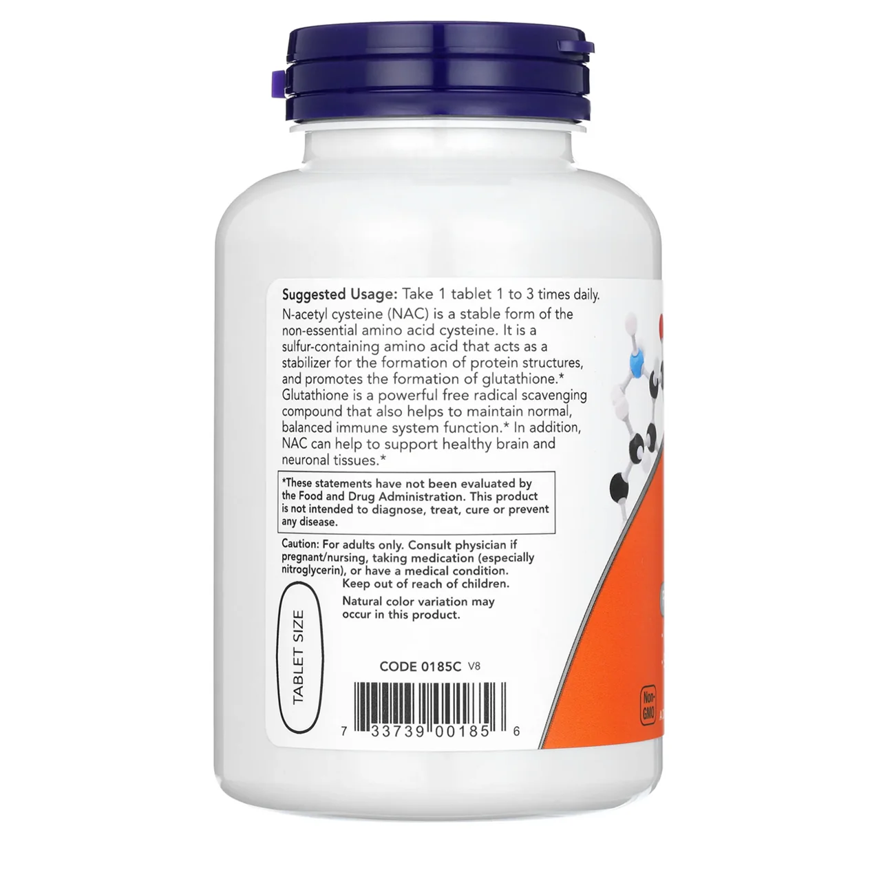 NOW - Extra Strength NAC 1000 mg | 120 Tablets - Image 3