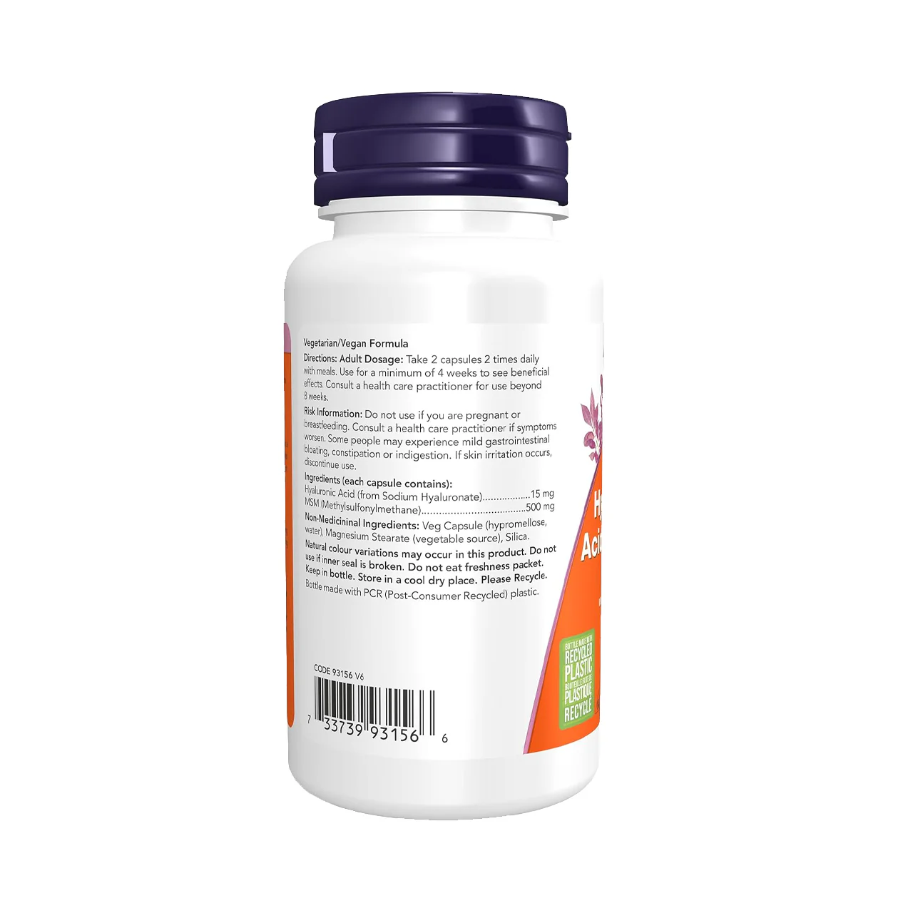 NOW - Hyaluronic Acid 15 mg | 60 Capsules - Image 2