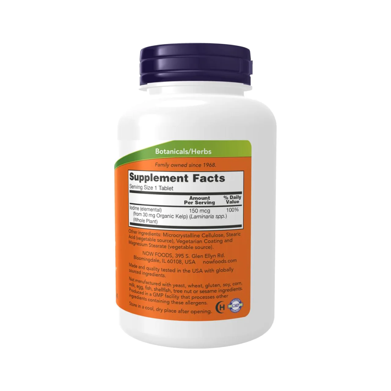 NOW - Kelp 150 mcg Iodine | 200 Tab - Image 2