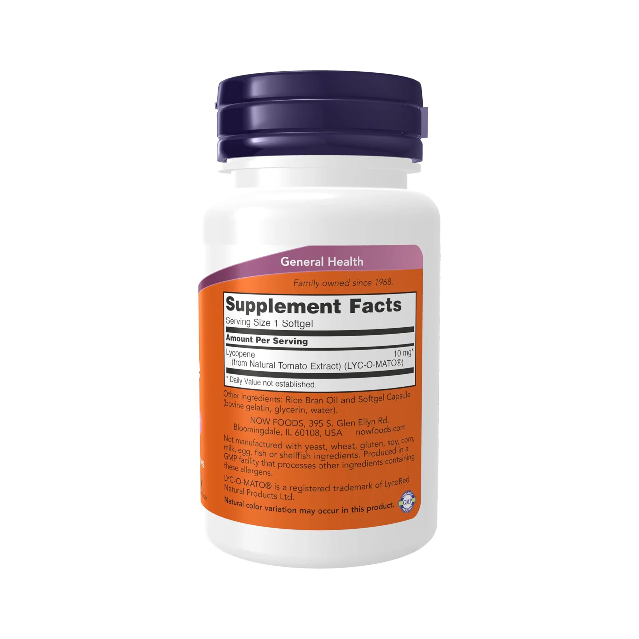 NOW - Lycopene 10 mg | 60 Softgels - Image 2
