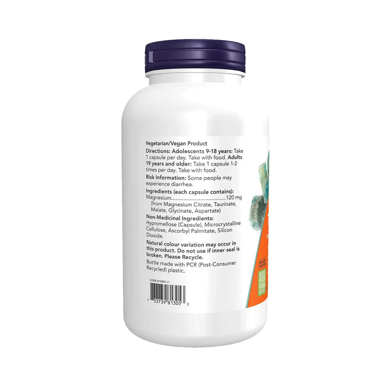 NOW - Magnesium Transporters | 180 Capsules - Image 2