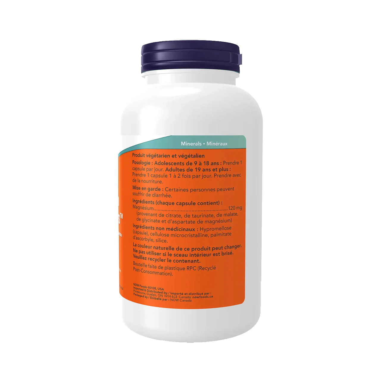 NOW - Magnesium Transporters | 180 Capsules - Image 3