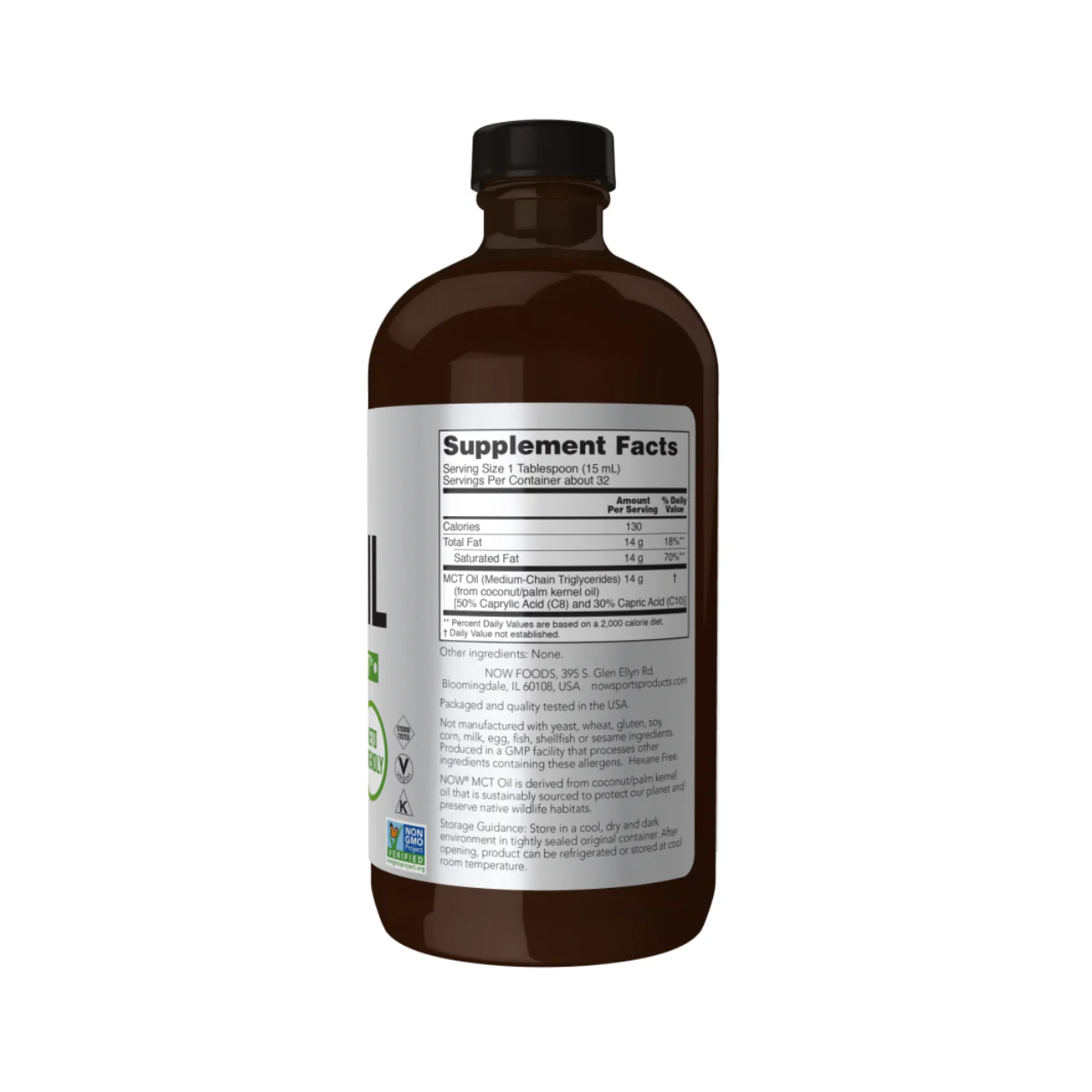 NOW - Pure MCT Oil | 473 mL - Image 2